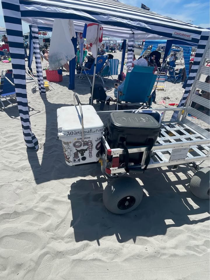 Shore Haul aluminum beach cart rental